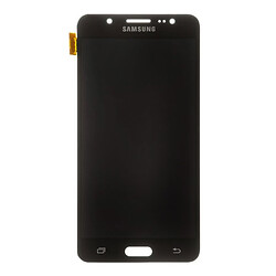 Дисплей (екран) Samsung J510 Galaxy J5 / J5108 Galaxy J5 Duos, З сенсорним склом, Без рамки, Super Amoled, Чорний