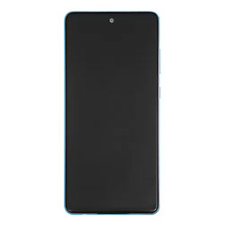 Дисплей (екран) Samsung A725 Galaxy A72, З сенсорним склом, З рамкою, Super Amoled, Синій
