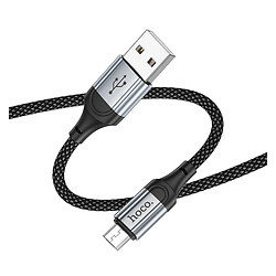 USB кабель Hoco X102, MicroUSB, 1.0 м., Чорний