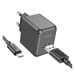 СЗУ Hoco CS11A, С кабелем, Type-C, Черный