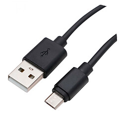 USB кабель, MicroUSB, 1.0 м., Чорний