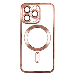 Чохол (накладка) Apple iPhone 15 Pro, Metallic Full Camera, Rose Gold, MagSafe, Рожевий