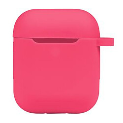Чохол (накладка) Apple AirPods / AirPods 2, Silicone Classic Case, Shiny Pink, Рожевий