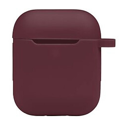 Чохол (накладка) Apple AirPods / AirPods 2, Silicone Classic Case, Maroon, Бордовий