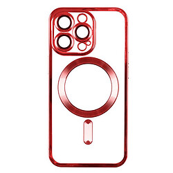 Чохол (накладка) Apple iPhone 11, Metallic Full Camera, MagSafe, Червоний
