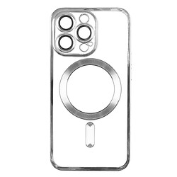 Чохол (накладка) Apple iPhone 11, Metallic Full Camera, MagSafe, Срібний