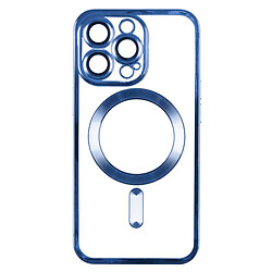 Чохол (накладка) Apple iPhone 14 Pro Max, Metallic Full Camera, MagSafe, Синій