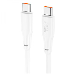 USB кабель Hoco X93 Force, Type-C, 1.0 м., Белый