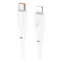 USB кабель Hoco X93 Force Apple iPhone SE 2022 / iPhone 14 Pro Max / iPhone 14 Plus / iPhone 14 Pro / iPhone 14 / iPhone 13 Pro / iPhone 13 Mini / iPhone 13 / iPhone 13 Pro Max / iPhone 12 Mini / iPhone 12 Pro Max / iPhone 12 Pro, Lightning, 1.0 м., Білий