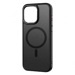 Чехол (накладка) Apple iPhone 15 Pro, Rock Metal-Lens Shield, MagSafe, Titanium Black, Черный