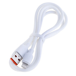 USB кабель USAMS SJ604USB01 Apple iPhone SE 2022 / iPhone 14 Pro Max / iPhone 14 Plus / iPhone 14 Pro / iPhone 14 / iPhone 13 Pro / iPhone 13 Mini / iPhone 13 / iPhone 13 Pro Max / iPhone 12 Mini / iPhone 12 Pro Max, Lightning, 1.0 м., Белый