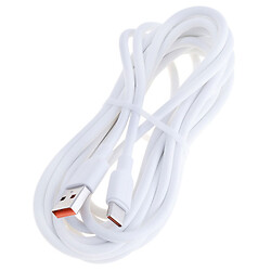 USB кабель USAMS SJ603USB01, Type-C, 3.0 м., Белый