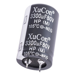 Електролітичний конденсатор 3300uF 80V 20% 25x40mm (J02A338M1KD25L40-JEC), 3300 мф, 80 В
