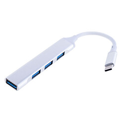 USB Hub YiChen, USB, Type-C, Сірий