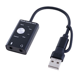 Внешняя звуковая карта YiChen USB-USB-type-С, Черный