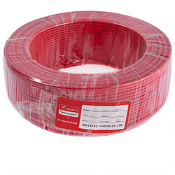 Провод монолитный 2.5mm2 (14AWG/D1.78мм, медь, PVC), красный
