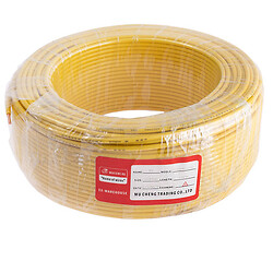 Провод монолитный 4.0mm2 (12AWG/D2.25мм, медь, PVC), желтый