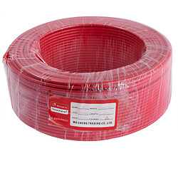 Провод монолитный 4.0mm2 (12AWG/D2.25мм, медь, PVC), красный