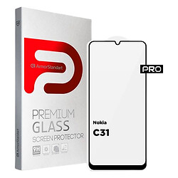 Защитное стекло Nokia C31, Armorstandart Pro, Черный