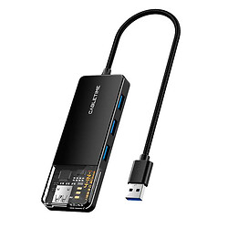 USB Hub Cabletime CB02B, Type-C, 0.15 м., Чорний