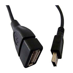 USB кабель Atcom 12821, MiniUSB, 0.8 м., Чорний