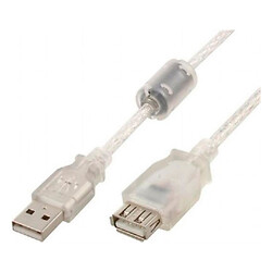 USB удлинитель Cablexpert CCF-USB2-AMAF-TR-6, USB, 1.8 м., Белый