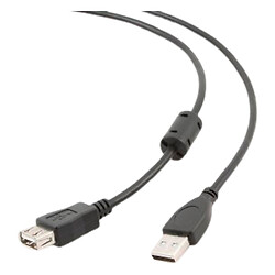 USB подовжувач Cablexpert CCF-USB2-AMAF-15, USB, 4.5 м., Чорний
