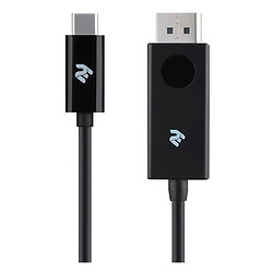 Кабель 2E W1402, DisplayPort, Type-C, 1.0 м., Чорний