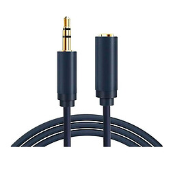 AUX кабель Cabletime CF16J, 3,5 мм., 1.5 м., Чорний