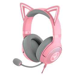 Навушники Razer Kraken Kitty V2, З мікрофоном, Рожевий