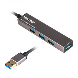 USB Hub Maxxter HU3A-4P-02, Сірий