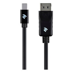 Кабель 2E W1704, Mini DisplayPort, DisplayPort, 2.0 м., Чорний