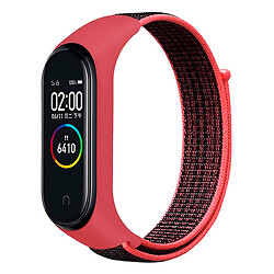 Ремінець Xiaomi Mi Band 5 / Mi Band 6, BeCover Nylon, Black-Red, Чорний