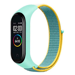 Ремінець Xiaomi Mi Band 5 / Mi Band 6, BeCover Nylon, Green-Yellow, Зелений