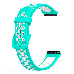 Ремешок Huawei Band 7 / Honor Band 7, BeCover Nike, Turquoise-White, Бирюзовый