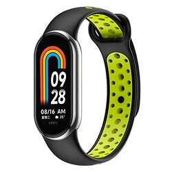 Ремешок Xiaomi Mi Band 8, BeCover Nike, Black-Green, Черный