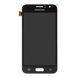 Дисплей (екран) Samsung J120 Galaxy J1, З сенсорним склом, Без рамки, Amoled, Чорний