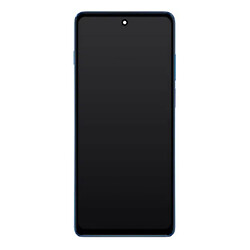 Дисплей (екран) Motorola Moto G200, Original (PRC), З сенсорним склом, З рамкою, Синій