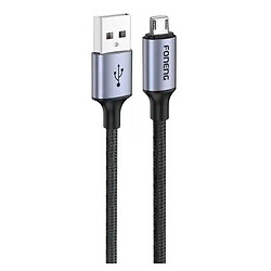 USB кабель Foneng X95, MicroUSB, 1.2 м., Чорний