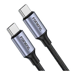 USB кабель Foneng X95, Type-C, 1.2 м., Черный