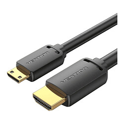 Кабель Vention AGHBG, HDMI, Mini HDMI, 1.5 м., Черный