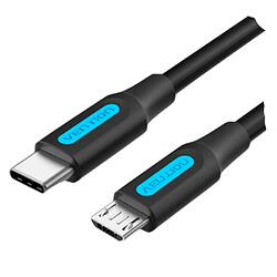 USB кабель Vention COVBD, MicroUSB, 0.5 м., Чорний