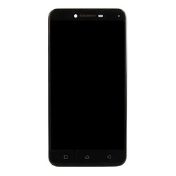 Дисплей (екран) Lenovo A6020 Vibe K5, High quality, З сенсорним склом, З рамкою, Чорний