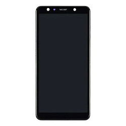 Дисплей (екран) Samsung A750 Galaxy A7, З сенсорним склом, З рамкою, TFT, Чорний