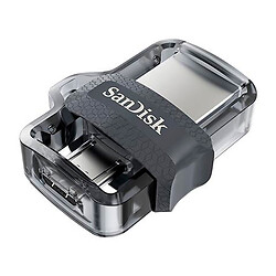 USB Flash SanDisk Ultra Dual Drive OTG M3.0, 64 Гб., Черный