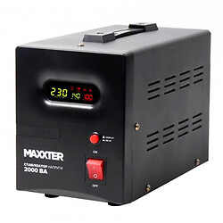 Стабилизатор Maxxter MX-AVR-S2000-01, Черный