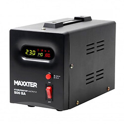 Стабилизатор Maxxter MX-AVR-S500-01, Черный