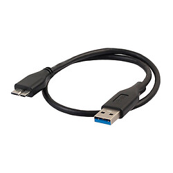Кабель USB 3.0 - USB Micro-B, Micro-B, USB, 1.0 м., Чорний