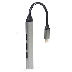 USB Hub Gembird UHB-CM-U3P1U2P3-02, Серый