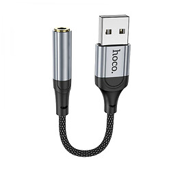 Адаптер Hoco LS36, USB, 3.5 мм, Чорний